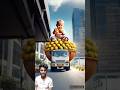 Big cute baby comes in a truck and destroys the city 😭 #ai #baby #shortsfeed #shorts