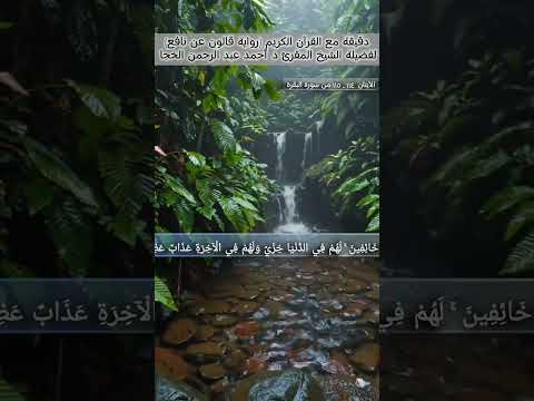 تلاوة خاشعة لفضيلة الشيخ المقرئ د أحمد عبد الرحمن الخجا برواية قالون اكسبلور المصحف