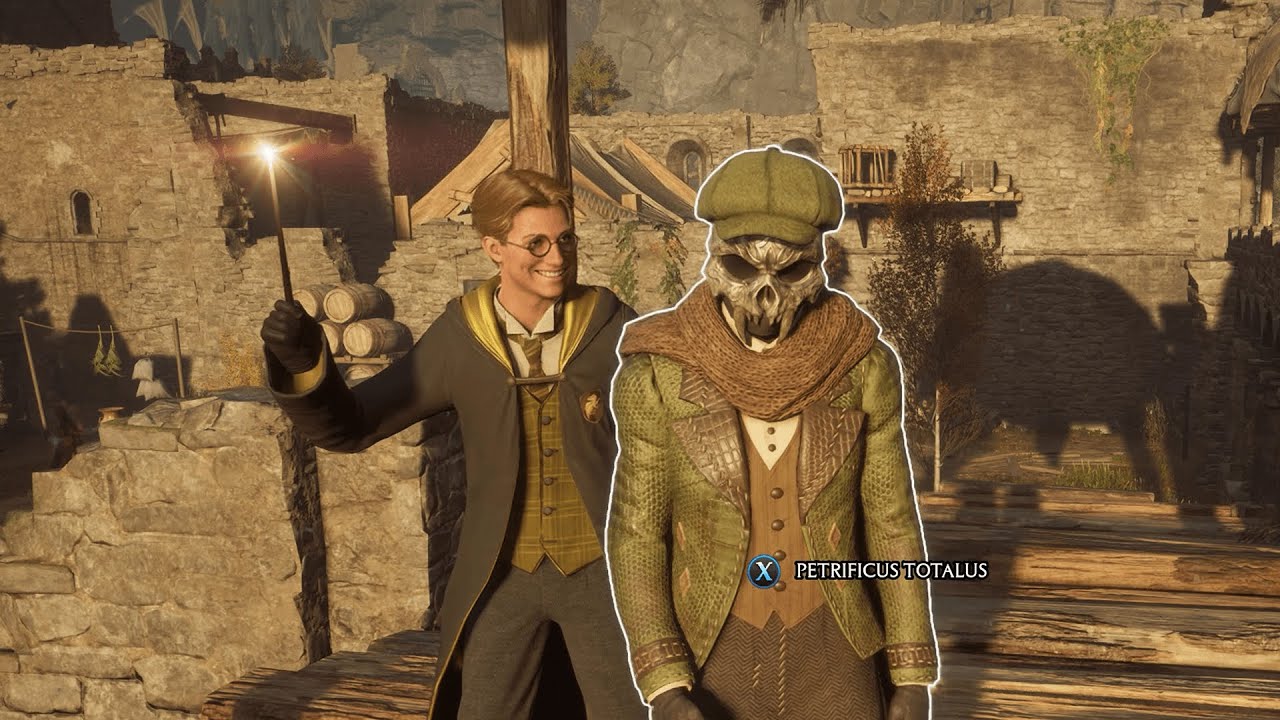 "Hogwarts Legacy stealth logic be like.."