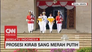 Prosesi Kirab Sang Merah Putih Dari Monas - Istana Negara