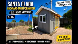 We Built an Art Studio AND Hidden Storage in One Backyard