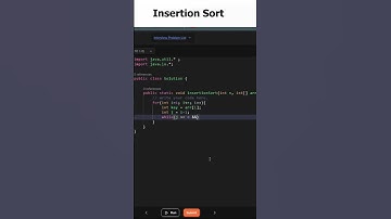 Insertion Sort #shorts #youtubeshorts #java #viral #coding #programming #sorts #insertionsort