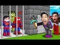 ماين كرافت انقاذ جيش الأبطال الخارقين مع عبده ماندو البطل خارق   