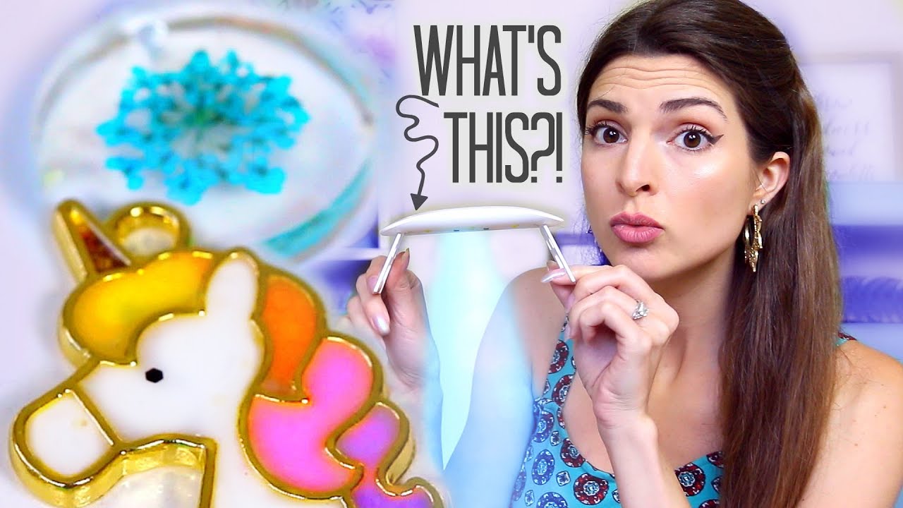 Testing UV RESIN Craft Kit - Epoxy Charms with a Nail Lamp?!