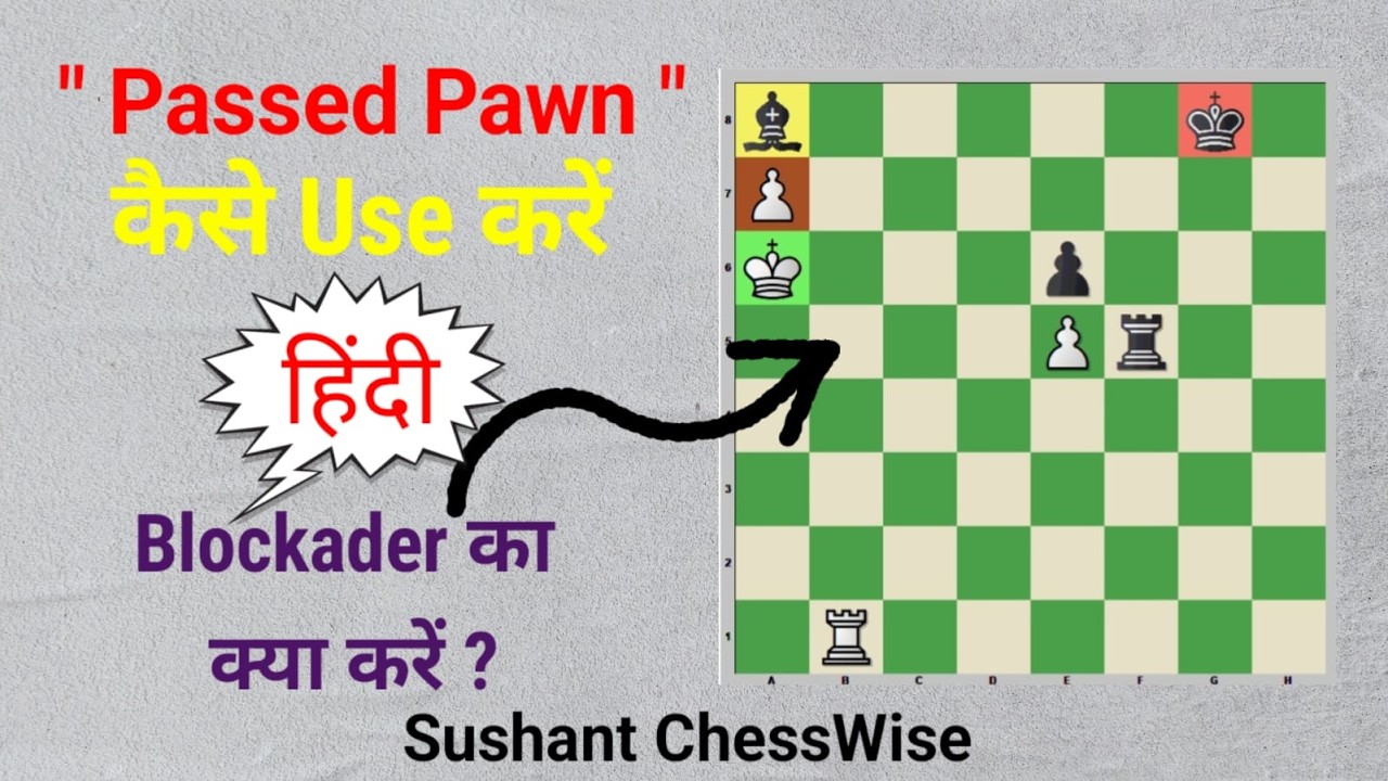 How To Use Passed Pawns | हिंदी | The Types Of Blockaders | 