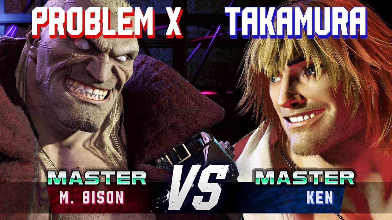 SF6 ▰ PROBLEM X (M.Bison) vs TAKAMURA (Ken) ▰ High Level Gameplay