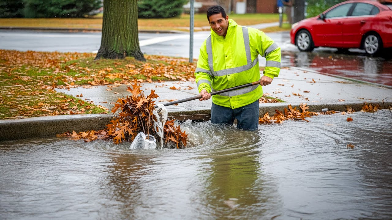 Storm Aftermath Restoring a Completely Blocked Culvert - YouTube