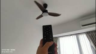 How to on the Fanco fan by using remote control