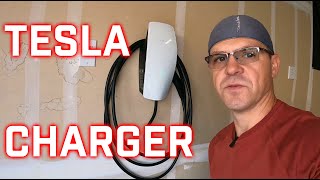 How to Install a TESLA Charger 2021,Tesla Wall Charger Install and Overview!