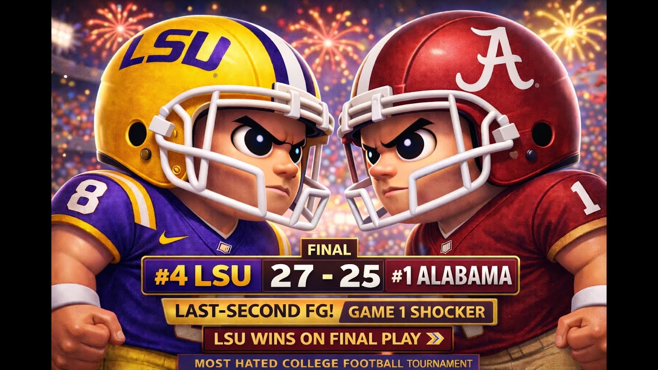 #8 LSU Shocks #1 Alabama on Last-Second FG | Most Hated Tournament Game 1