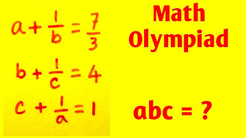Bangladesh Math Olympiad Algebra Problem | Find the Value of abc=? | @BDLogic