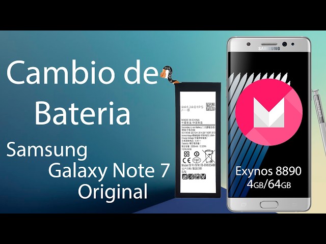 Original Samsung Galaxy Note 7 Battery Replacement - YouTube