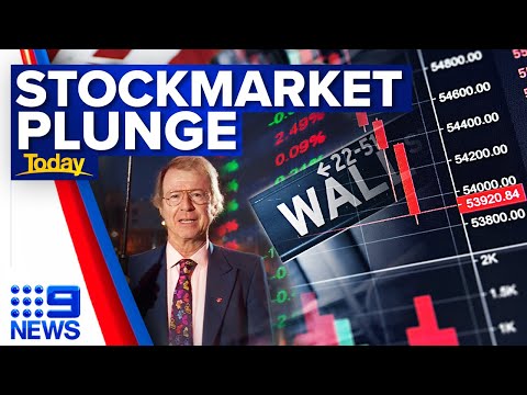 Australia’s share market plummets $45 billion in minutes | 9 news australia