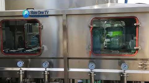 Testing Video of automatic 300BPH 5 gallon bottling machine