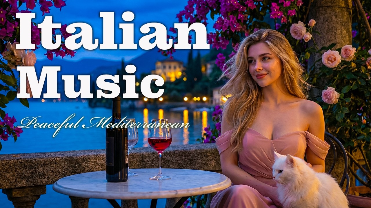 🎶 Italian Vibes & Mediterranean Music 🎶 2+ Hours Scenic Amalfi Coast & Lake Como Beautiful