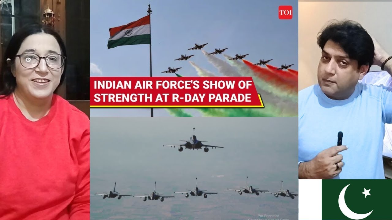 Pakistani Couple Reacts 🇵🇰 | Republic Day 2026 Indian Air Force Flypast Steals the Show 🇮🇳 ✈️