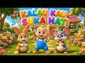 Kalau Kau Suka Hati 🎵 Lagu Anak Ceria 3D Animasi Lucu | Tepuk Tangan & Gerak Badan