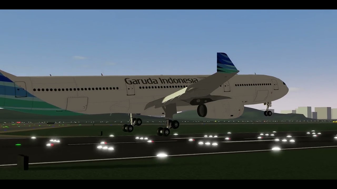 Butter A330-300 Landing in Flightline Roblox | 
