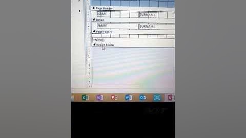 Database - How to create a report
