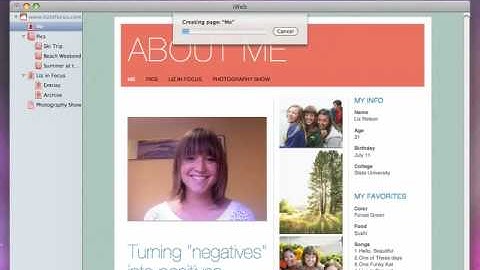 Publishing Your Website To MobileMe - iWeb Help