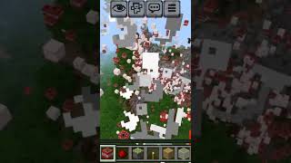 Destroyed an Entire Mountain with TNT in Minecraft! 💥 #shorts #gameplay #minecraft