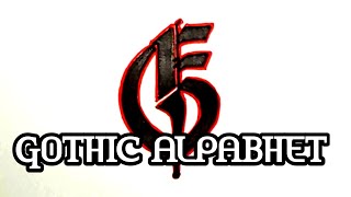 GOTHIC ALPABHET HURUF "E" || FONT DESIGN