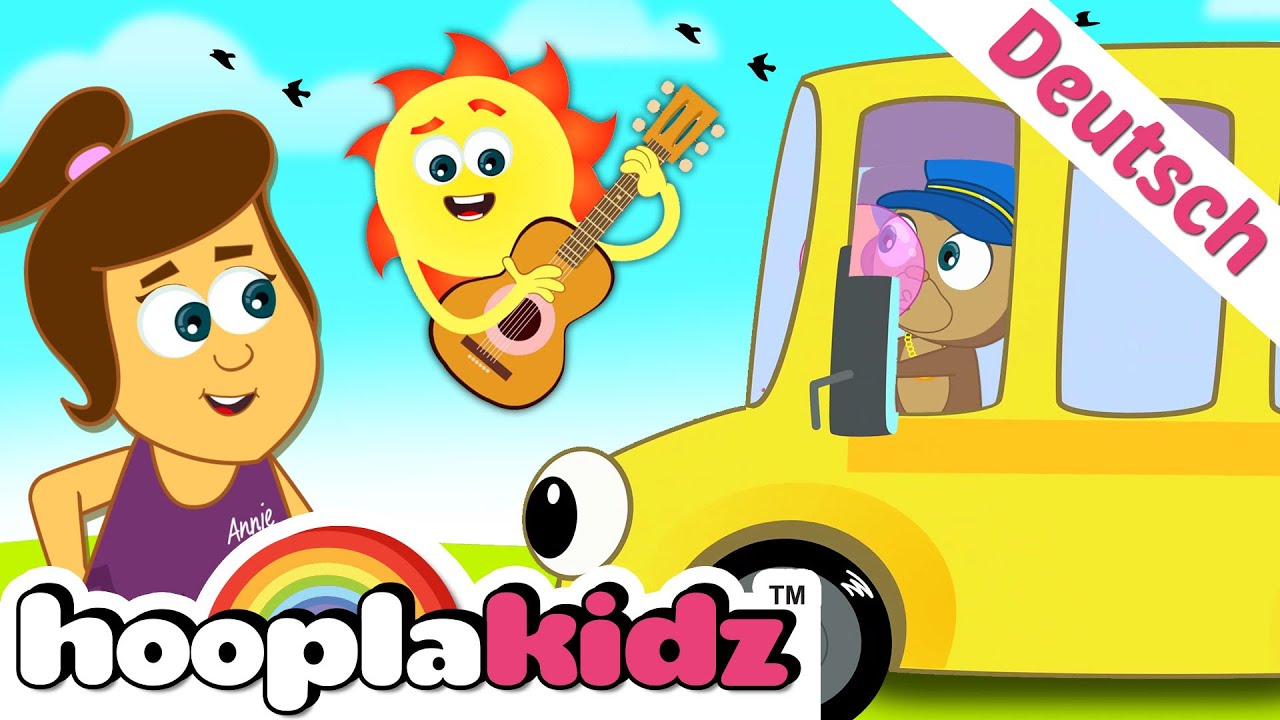 ⁣Schulbus lied | The School Bus Song (Deutsch) | Kinderlieder | HooplaKidz Deutsch