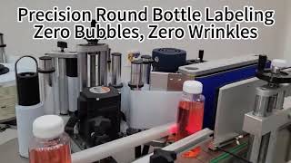 Desktop Compact Automatic Filling, Capping &amp; Labeling Machine Line | Demo