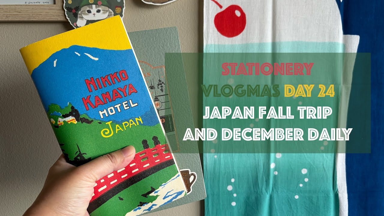 TRAVELER'S notebook Japan trip flipthrough 🍵 | Stationery Vlogmas