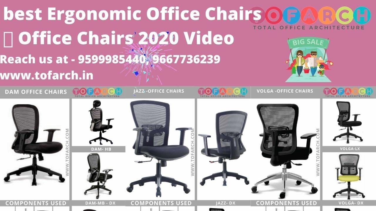 best Ergonomic Office Chairs 🏻 Office Chairs 2020 Video in noida YouTube