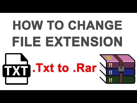 Video: How To Change The Rar Extension