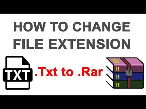 Vidéo: Comment Changer L'extension Rar De L'archive