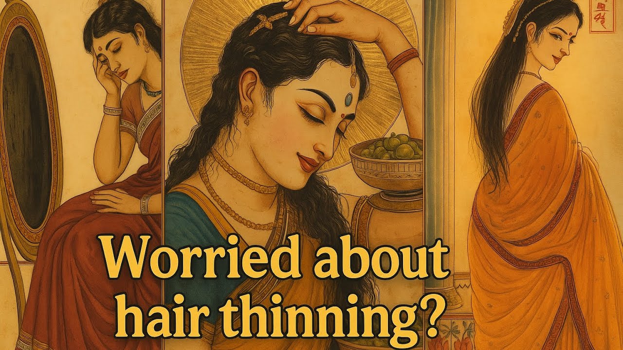 Hair Thinning रुक जाएगा ✋✨ | Crown Chakra Healing + Moonlight Oiling | Ayurvedic Hair Growth Secret 