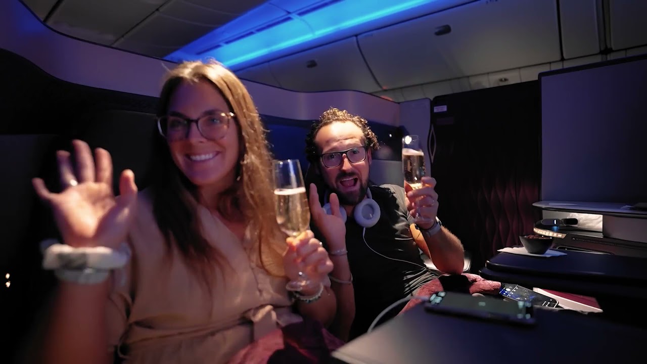 Qatar Airways QSuite Business Class Experience - DOH to MLE (Maldives) Boeing 777 QR676