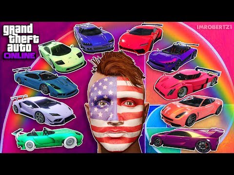 GTA 5 TOP 10 CARS PAINT JOBS Best Custom Modded Crew Colors