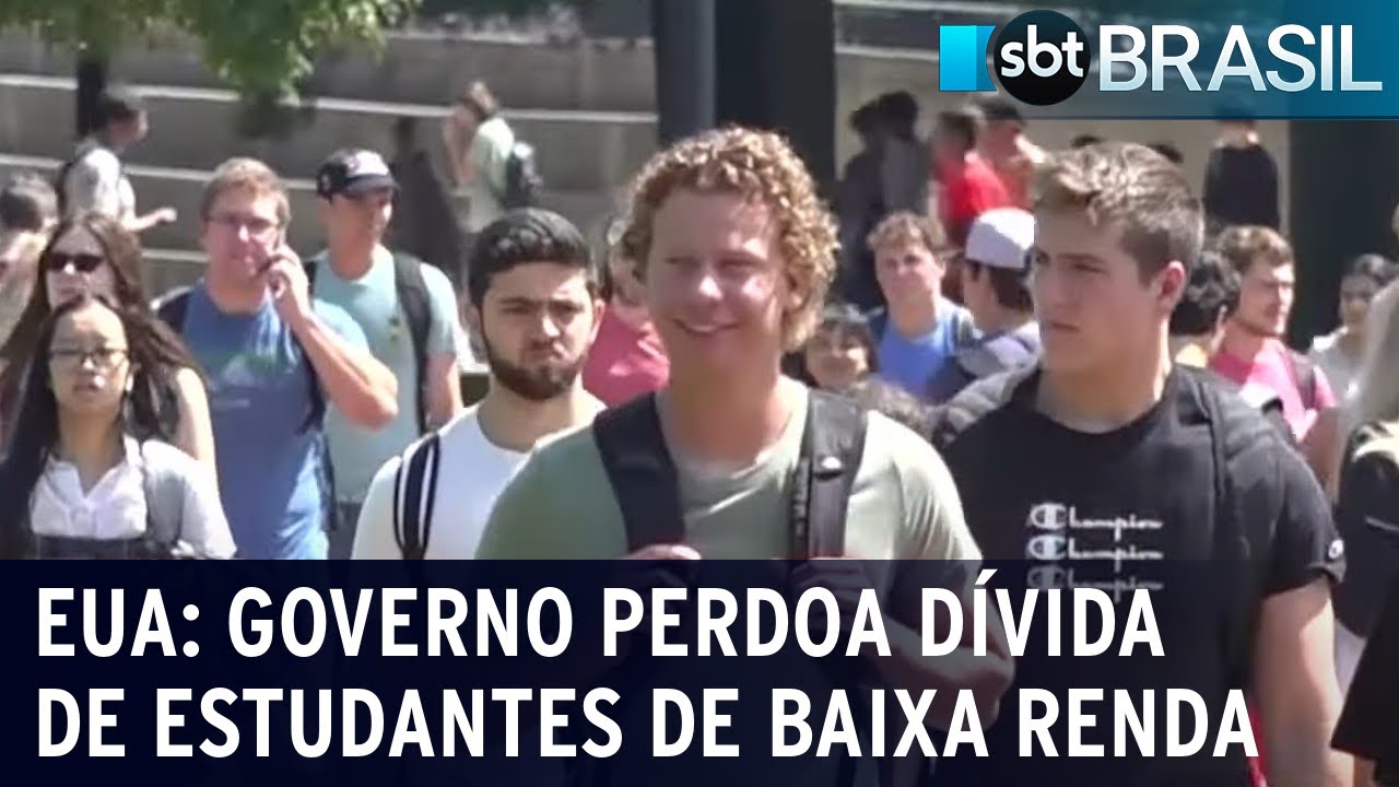 Governo dos EUA perdoa dívida de estudantes de baixa renda | SBT Brasil (24/08/22)