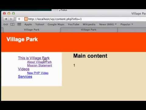 Building a CMS with PHP part 30 - Page Selection 2