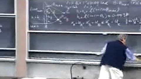 Lec 18 | 8 01 Physics I  Classical Mechanics, Fall 1999