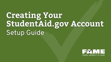 How to Create Your StudentAid.gov (FSA ID) | Federal Student Aid Account Setup Guide