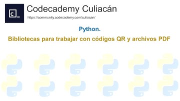 Bibliotecas para trabajar con códigos QR y archivos PDF en Python