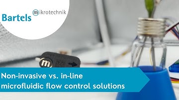 Non invasive vs  in line microfluidic flow control solutions featuring the mp6 micropump