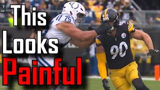 TJ Watt leaves game after getting poked in the eye | Pittsburgh Steelers Vs Indianapolis Colts