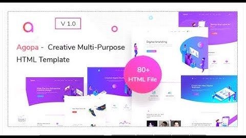 Agopa - Creative Multipurpose HTML Template | Themeforest Templates