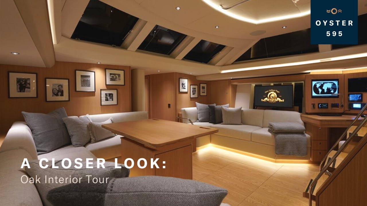 ⁣A Closer Look: Oak 595 Interior Film | Oyster Yachts