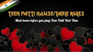Teen Patti: Must know House Rules of Teen Patti aka Flash game for your next cards party ♣️♥️♦️♠️ screenshot 3