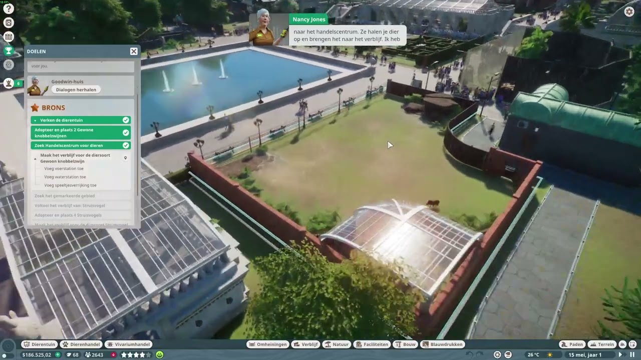 Challege mode deel 1 Goodwin-huis in Planet Zoo