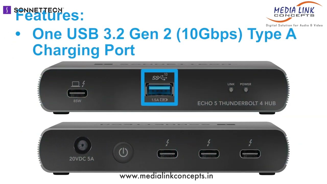 Sonnet Echo 5 Thunderbolt 4 Hub