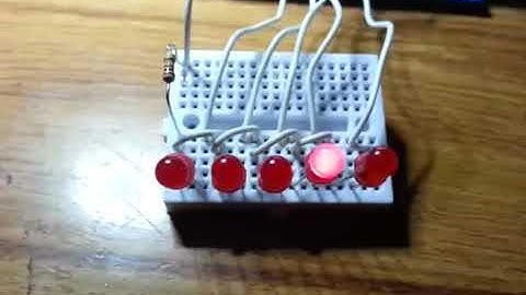 Arduino + Leds Knight Rider Effect