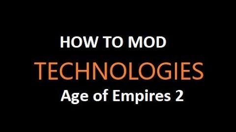 New Technologies in Age of Empires 2 with GENIE Editor
