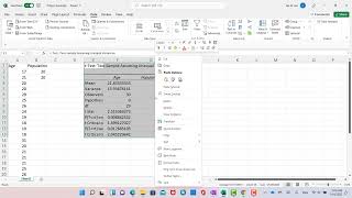 Excel 5.1 One tailed hypothesis testing using the excel program